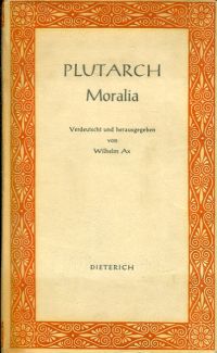 Plutarch: Moralia. (Umschlag)