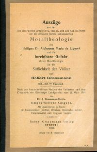 Grassmann, Auszüge aus der von den Päpsten Gregor XVI, Pius IX. und Leo XIII. al (Umschlag)