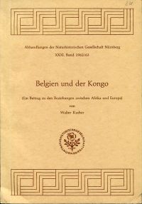 Kucher, Belgien und der Kongo. (Umschlag)