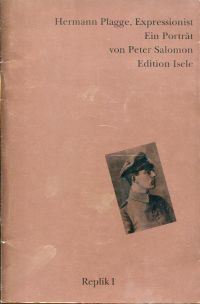 Plagge, Hermann Plagge, Expressionist. (Umschlag)