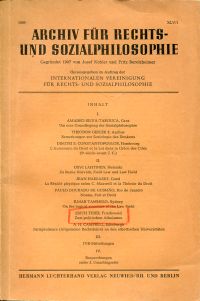 Archiv für Rechts- und Sozialphilosophie, Band XLV/1, 1959. (Umschlag)
