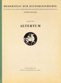 Bolliger, Bilderatlas zur Kulturgeschichte. (Umschlag)