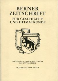 Hofer, Der Kellerplan der Berner Altstadt. (Umschlag)