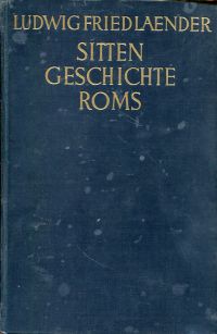 Friedlaender, Sittengeschichte Roms. (Umschlag)