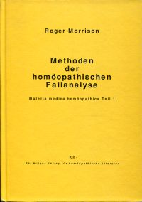 Morrison, Methoden der homöopathischen Fallanalyse. (Umschlag)