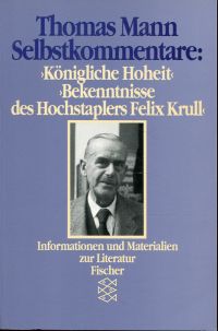 Beck, Mann, Thomas: Selbstkommentare . (Umschlag)