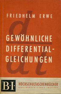 Erwe, Gewöhnliche Differentialgleichungen. (Umschlag)