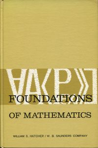Hatcher, Foundations of Mathematics. (Umschlag)