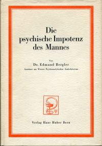 Bergler, Die psychische Impotenz des Mannes. (Umschlag)