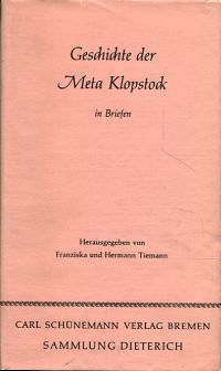 Tiemann, Geschichte der Meta Klopstock in Briefen. (Umschlag)