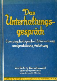 Gerathewohl, Das Unterhaltungsgespräch. (Umschlag)