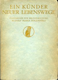 Zbinden, Ein Künder neuer Lebenswege. (Umschlag)