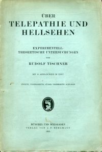 Tischner, Über Telepathie und Hellsehen. (Umschlag)