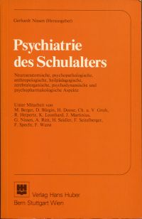 Nissen, Psychiatrie des Schulalters. (Umschlag)