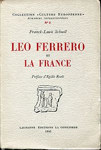 Schoell, Leo Ferrero et la France. (Umschlag)