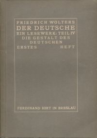 Wolters, Der Deutsche. Ein Lesewerk. Teil IV, 1. und 2. Heft: (Umschlag)