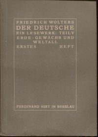 Wolters, Der Deutsche. Ein Lesewerk. Teil V, 1. und 2. Heft: (Umschlag)