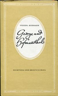 Hermann, Stefan George und Hugo von Hofmannsthal. (Umschlag)