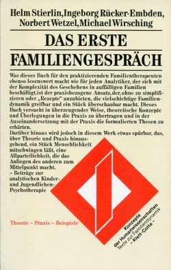 Stierlin, Das erste Familiengespräch. (Einband)