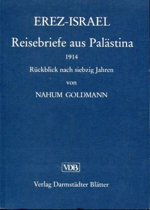 Goldmann, Erez-Israel. (Einband)