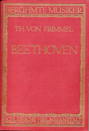 Frimmel, Ludwig van Beethoven. (Einband)