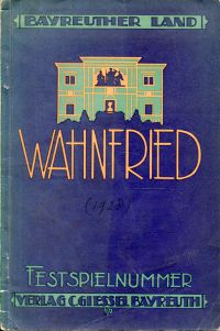 Meier-Gesees, Wahnfried. (Umschlag)