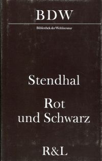 Stendhal: Rot und schwarz. (Umschlag)