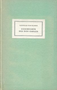 Ranke, Geschichte des Don Carlos. (Umschlag)