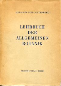 Guttenberg, Lehrbuch der allgemeinen Botanik. (Umschlag)