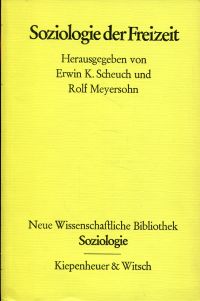 Scheuch, Soziologie der Freizeit. (Umschlag)