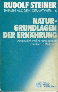 Steiner, Naturgrundlagen der Ernährung. Vorträge. (Umschlag)
