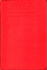 Titles and forms of address. (Umschlag)