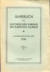 Liebeskind, Stab und Stabgelübd im Glarner Landrecht. (Umschlag)