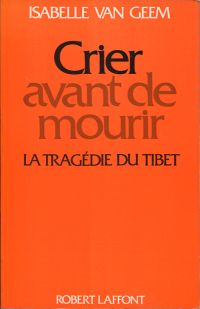 Van Geem, Crier avant de mourir. (Umschlag)