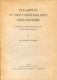 Hummel, Polarität in der chinesischen Philosophie. (Umschlag)