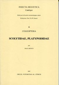 Bovey, Coleoptera Scolytidae, Platypodidae. (Umschlag)