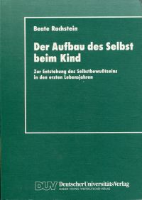 Rachstein, Der Aufbau des Selbst beim Kind. (Umschlag)