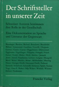 Der Schriftsteller in unserer Zeit. (Umschlag)