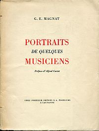 Magnat, Portraits de quelques musiciens. (Umschlag)