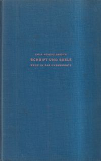 Mendelssohn, Schrift und Seele. (Umschlag)