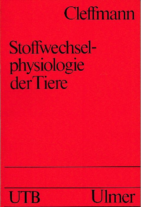 Cleffmann, Stoffwechselphysiologie der Tiere (Einband)