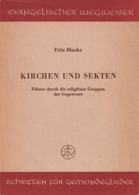 Blanke, Kirchen und Sekten. (Umschlag)
