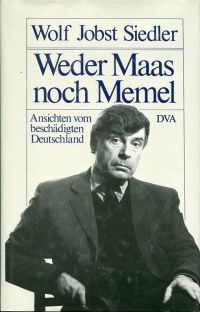 Siedler, Weder Maas noch Memel. (Umschlag)