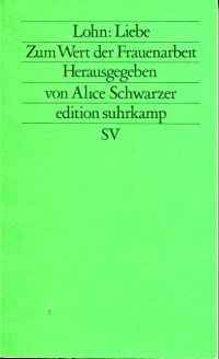 Schwarzer, Lohn: Liebe. (Umschlag)