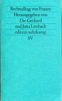 Gerhard, Rechtsalltag von Frauen. (Umschlag)