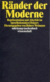 Weimann, Ränder der Moderne. (Einband)