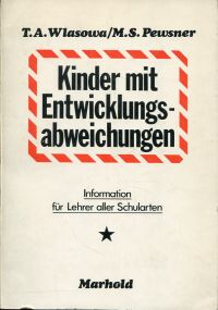 Wlasowa, Kinder mit Entwicklungsabweichungen. (Umschlag)