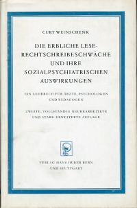 Weinschenk, Die erbliche Lese-Rechtschreibeschwäche und ihre sozial-psychiatrisc (Umschlag)