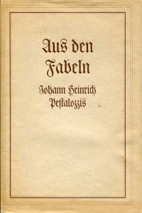 Pestalozzi, Aus den Fabeln. (Umschlag)