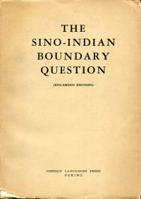 The Sino-Indian boundary question. (Umschlag)